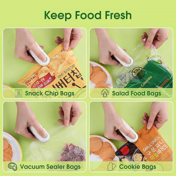 Automatic 2 in 1 Portable USB Mini Bag Sealing & Cutting Machine