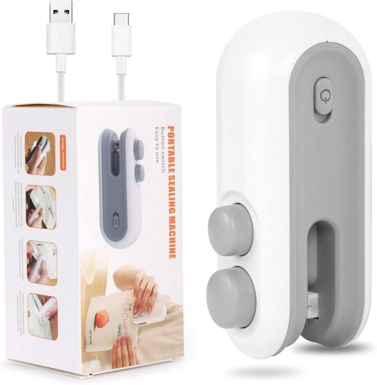 Automatic 2 in 1 Portable USB Mini Bag Sealing & Cutting Machine